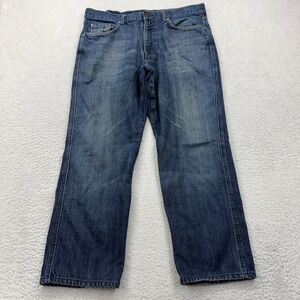7 For All Mankind Mens A Pocket Relaxed Jeans Blue 100% Cotton Size 34x27